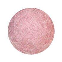 Filzkugel in der Farbe Dusty Pink.